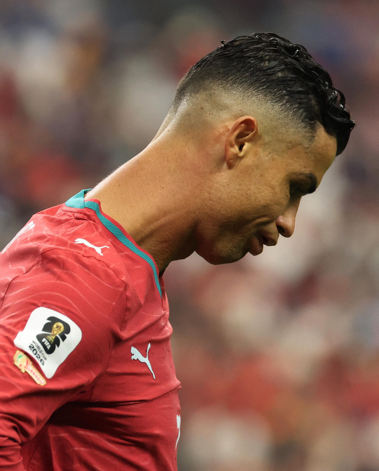 スペイン戦でプレーするポルトガル・ロナウド（ロイター）