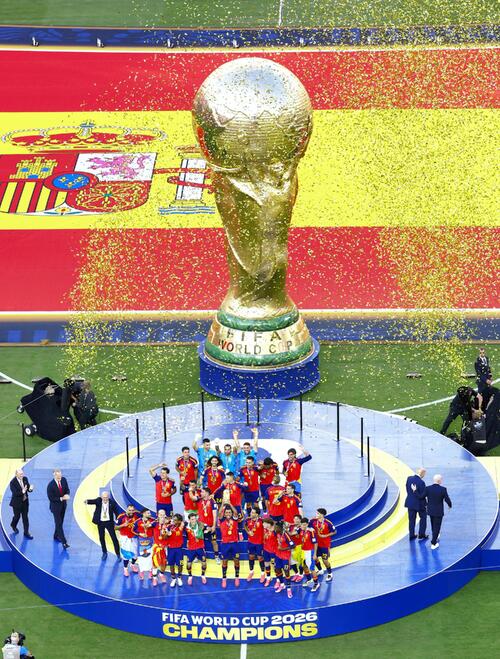 スペイン記録的W杯優勝！初の男女制覇、最少失点優勝、連続無敗、最年