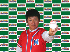 入団が決まり、気合みなぎる阿波野投手