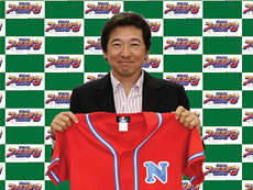 ファミスタ入団発表会での川口投手
