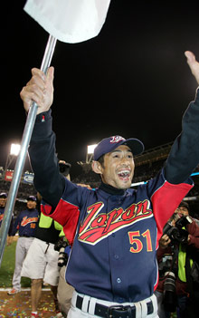 ＷＢＣ優勝を喜ぶイチロー