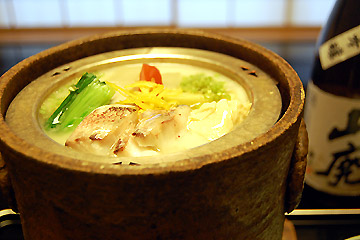 京野菜鍋　酒粕仕立て