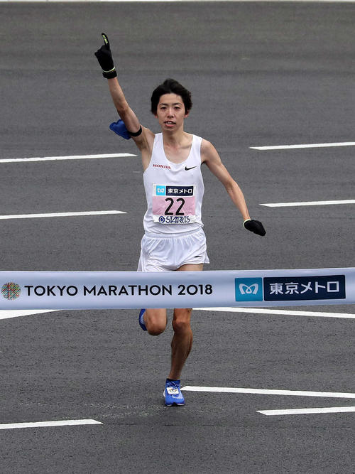 日本新記録を出した設楽悠太（撮影・鈴木正人）