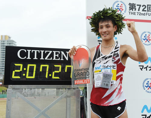 トヨタ自動車の服部勇馬（2018年12月2日撮影）