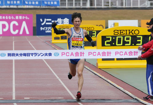 安川電機の中本健太郎（2017年2月5日撮影）