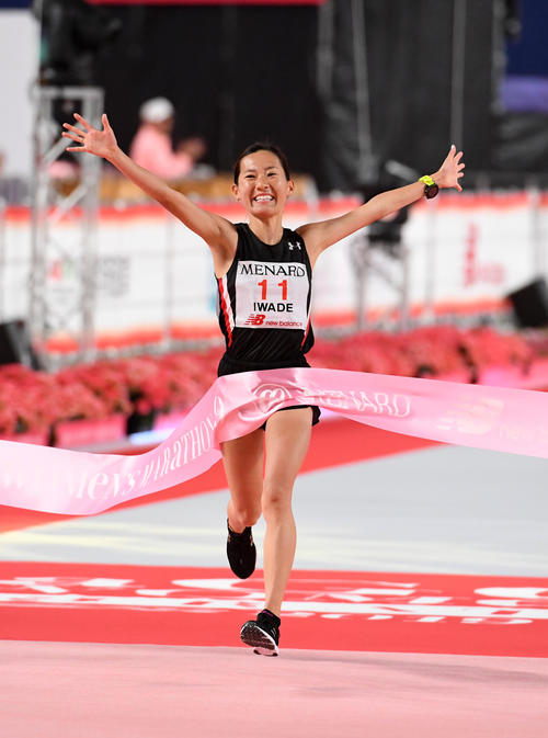 日本人トップでゴールする岩出（撮影・前岡正明）