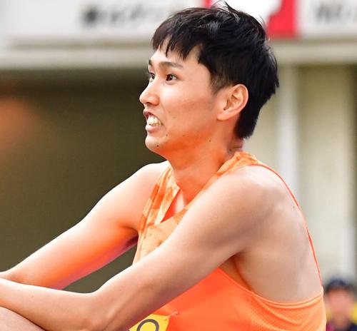 走り高跳びの戸部直人（２０１８年５月２０日撮影）