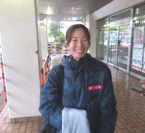 引退する意向を表明した田中（撮影・上田悠太）
