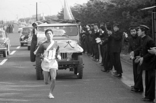 往路4区　区間1位で2位との差を広げた日大・馬場和秋（4年）