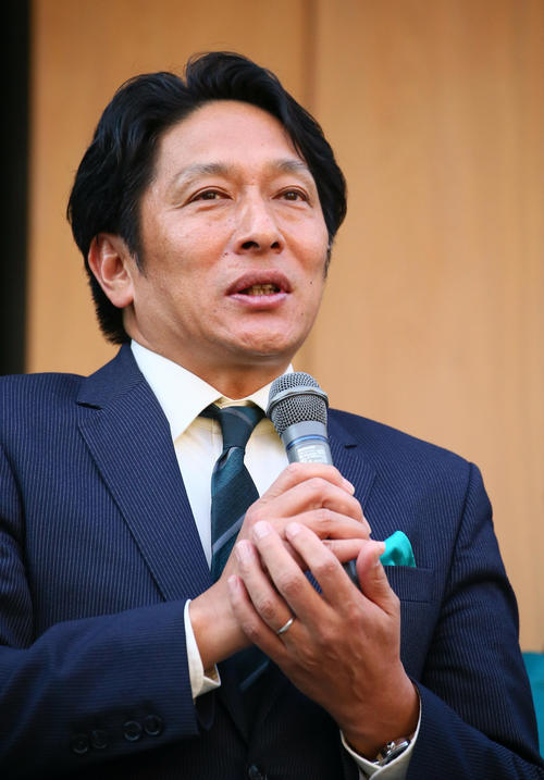 「やっぱり大作戦」を合言葉に箱根駅伝の活躍を誓った青学大・原監督（撮影・足立雅史）
