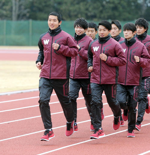 最後の箱根に向け、順調な仕上がりの太田智（左端）