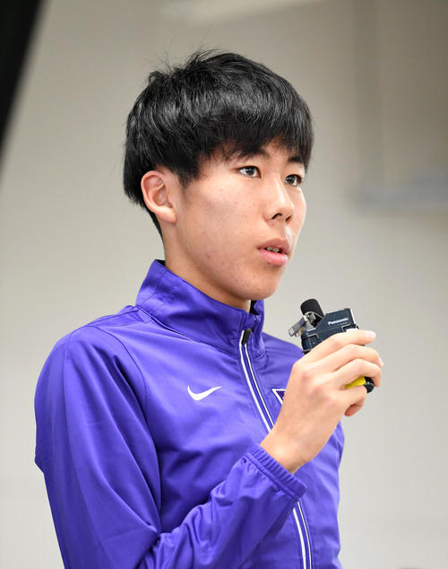 駒大・田沢廉（2019年12月17日撮影）