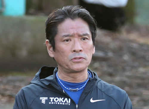 東海大の両角監督（2019年12月18日撮影）