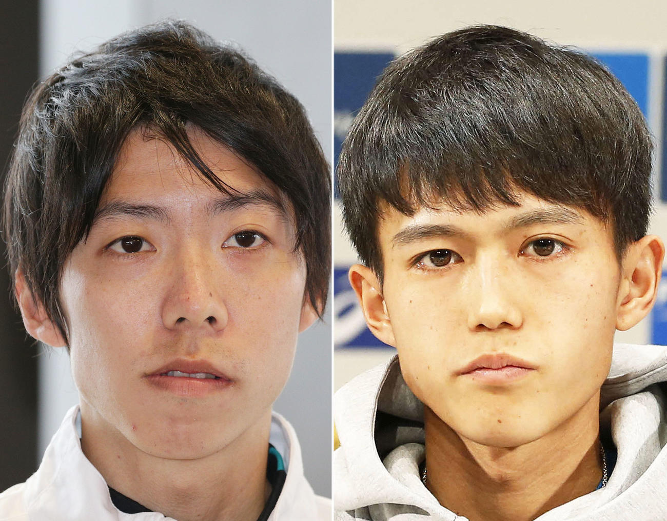 設楽悠太（左）と大迫傑