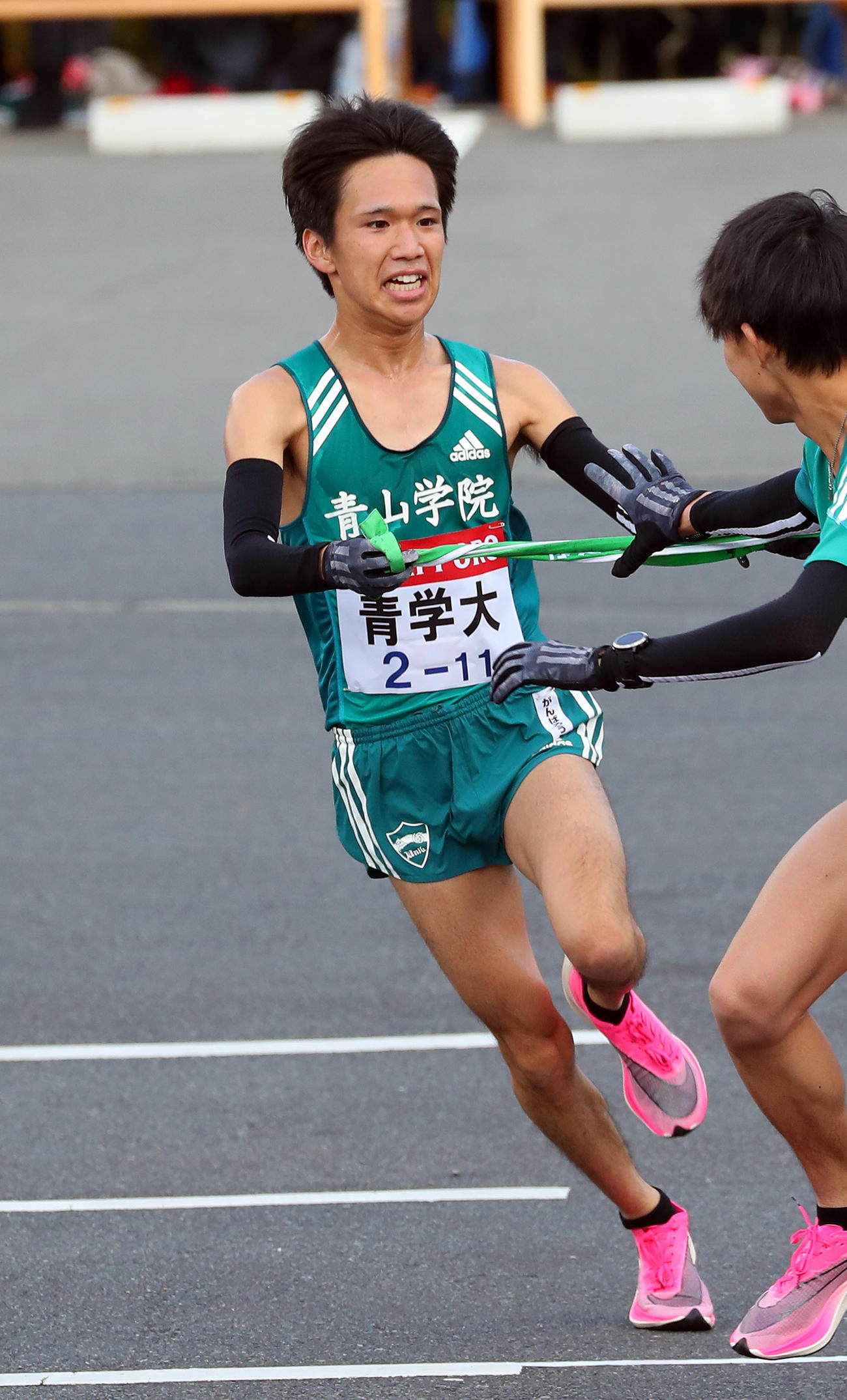第96回箱根駅伝　青学大4区吉田祐也（2020年1月2日撮影）