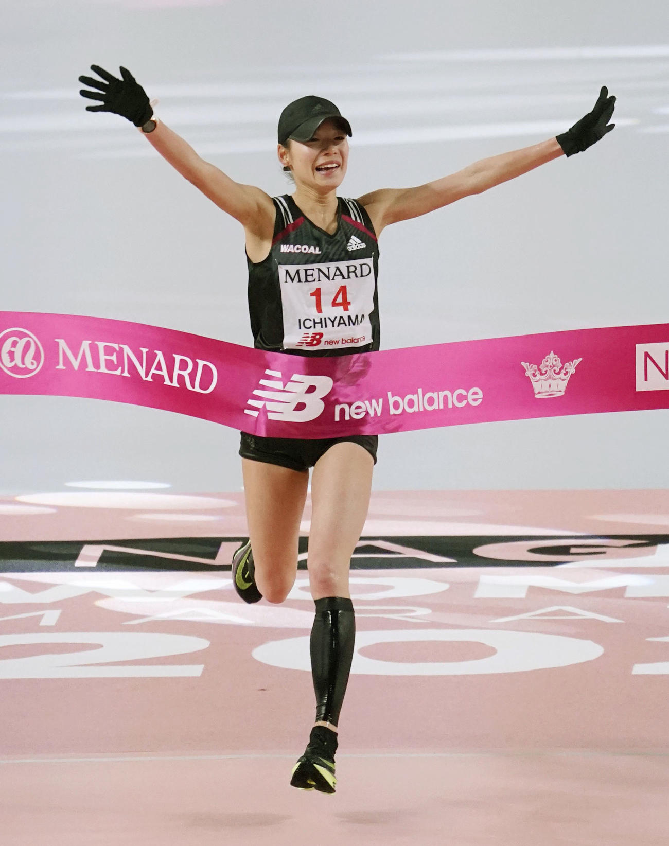 名古屋ウィメンズマラソンで2時間20分29秒をマークし、優勝した一山麻緒。東京五輪の最後の3人目の代表に決まった（共同）