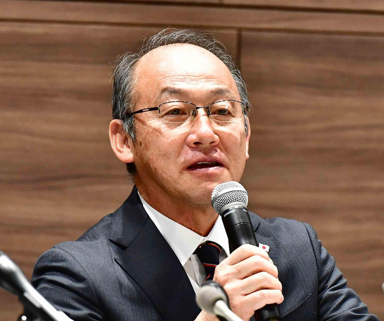 日本陸連・麻場一徳強化委員長（2019年11月5日）