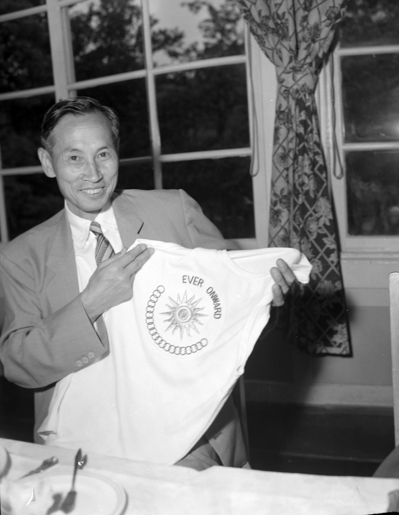 織田幹雄氏（1958年5月23日撮影）