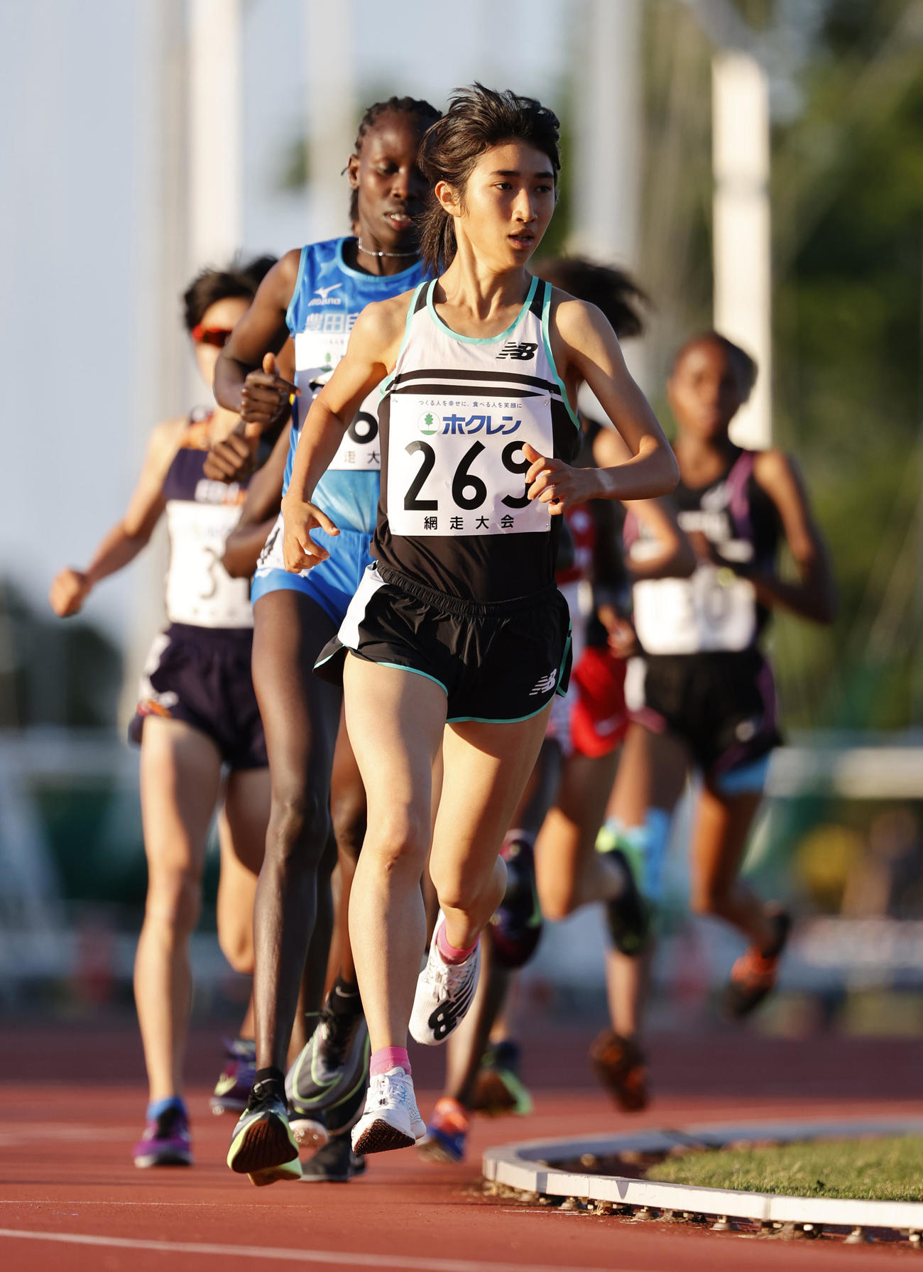 女子5000メートルで力走する田中希実（7月15日代表撮影）