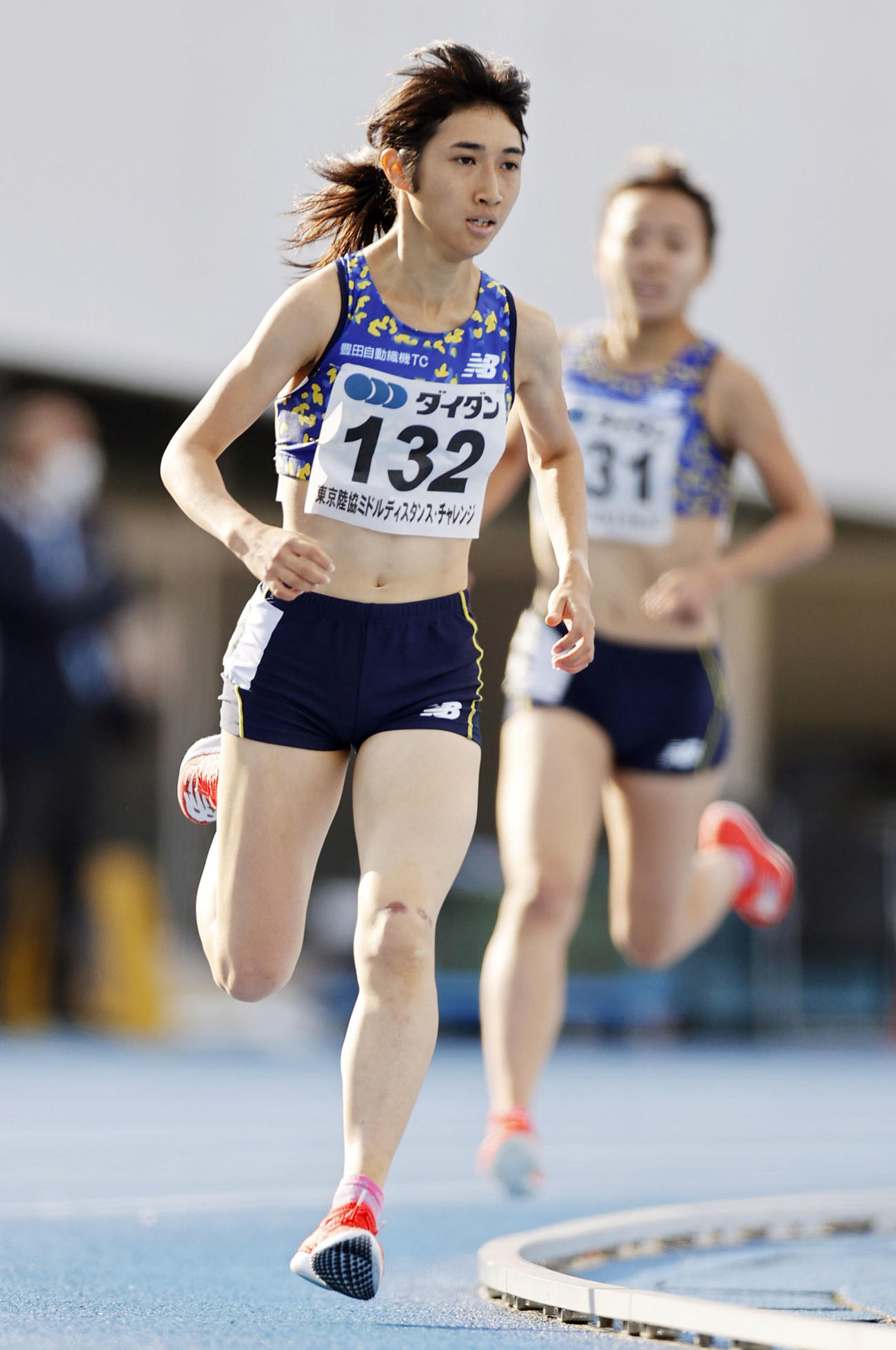 女子1500メートル　4分10秒41で快勝した田中希実（共同）