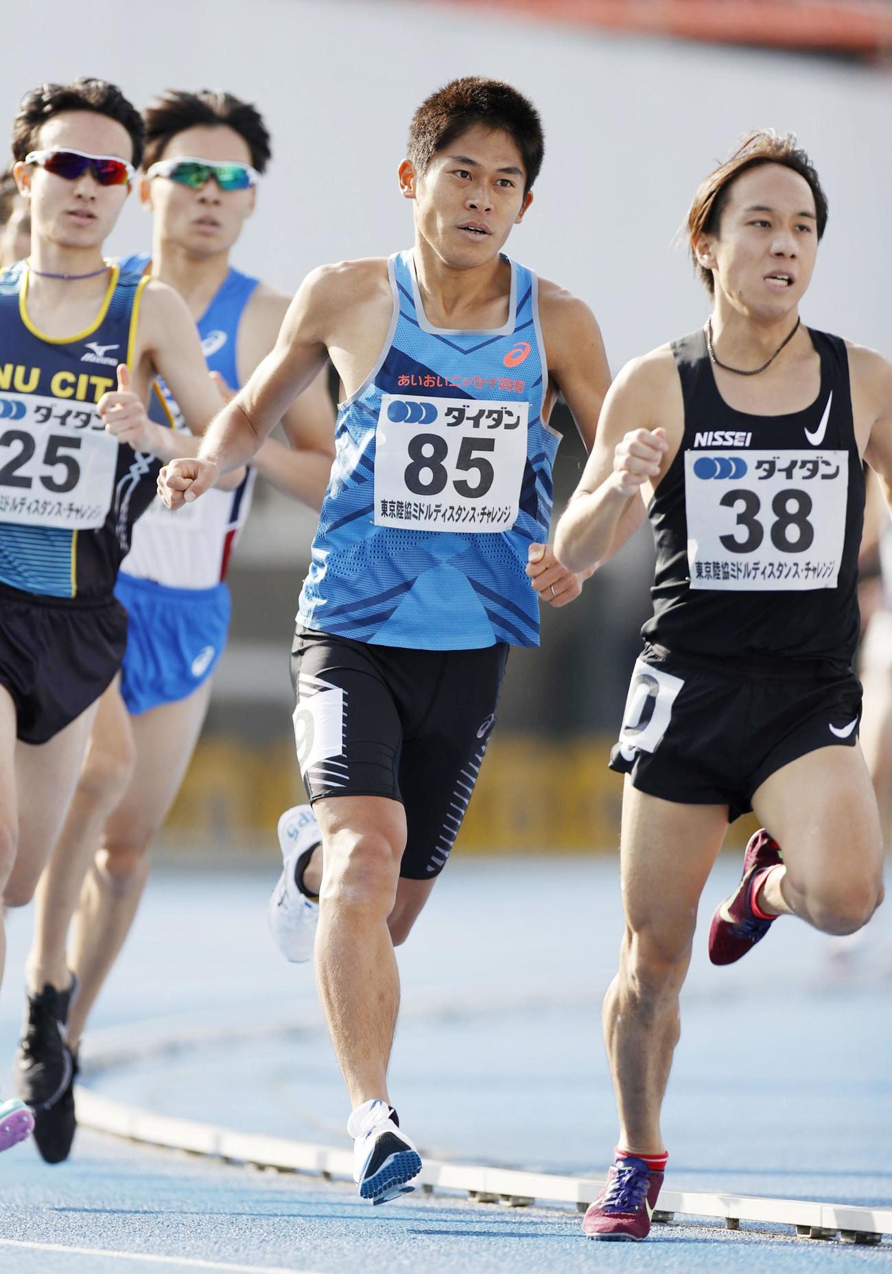 男子1500メートルに出場した川内優輝（共同）