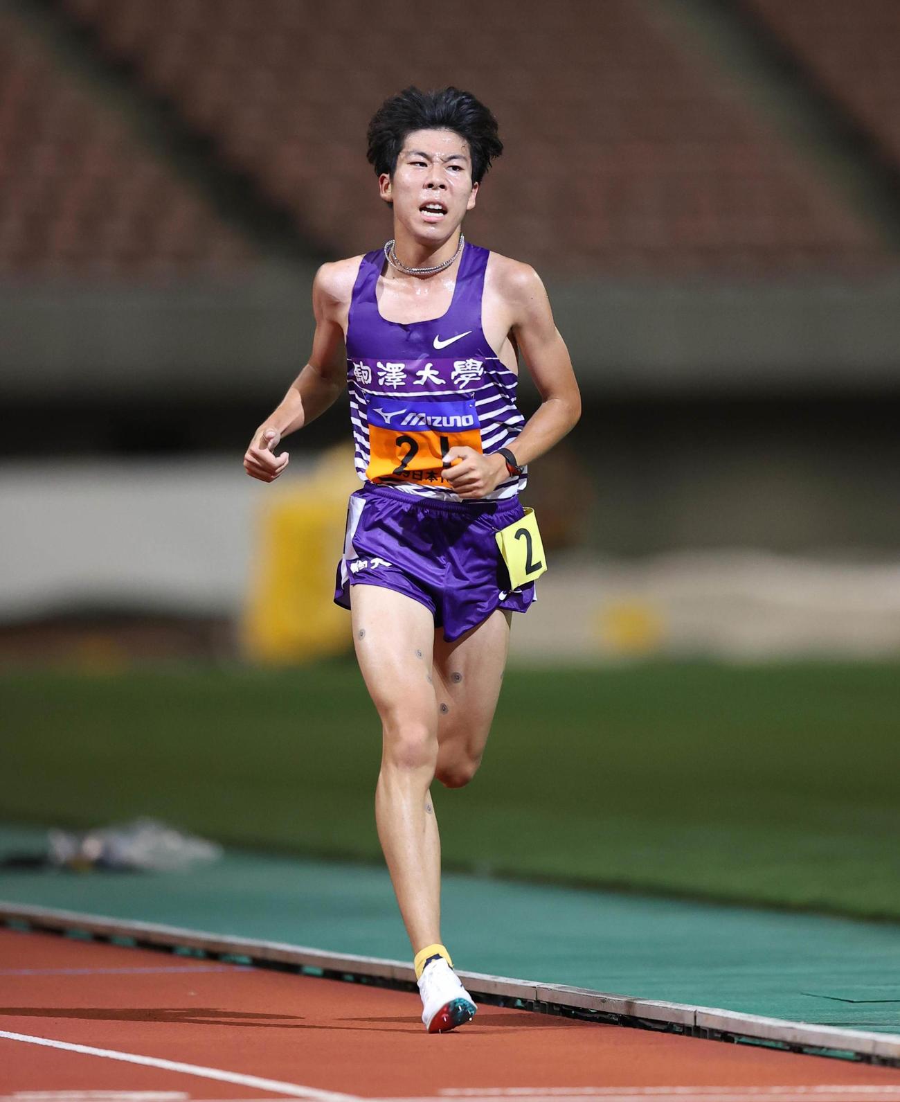 駒大・田沢廉（2020年9月11日代表撮影）