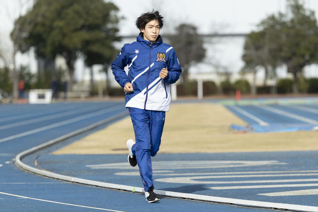 順大のスーパー1年三浦龍司（順大提供）