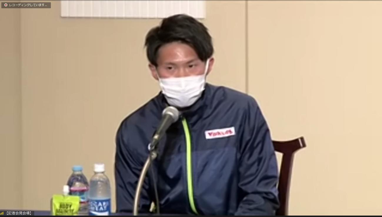 びわ湖毎日マラソンの招待選手リモート会見に臨んだ高久龍