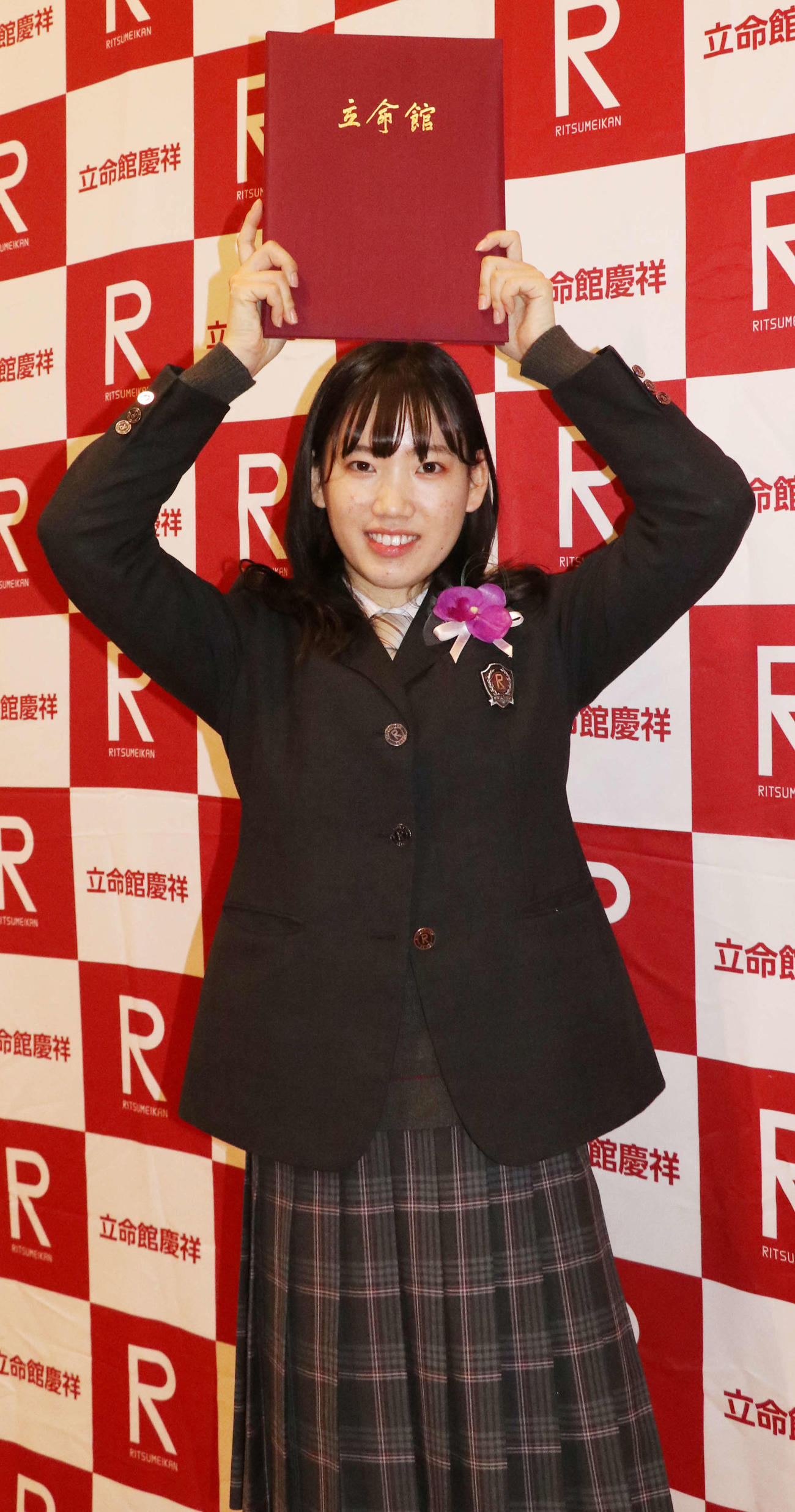 青学大でさらなる飛躍を目指す陸上女子走り幅跳びの松田（撮影・浅水友輝）