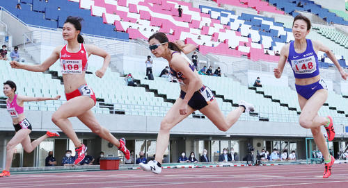 陸上木村文子 予想通りだ 日本新寺田称える 自身は日本選手権に向け充実 陸上写真ニュース 日刊スポーツ