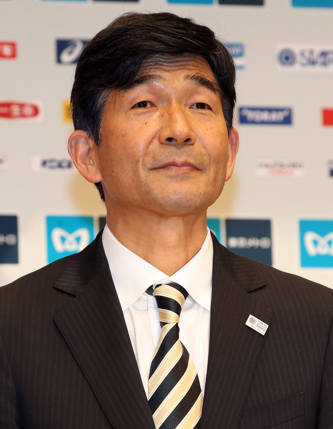 日本陸連の尾県貢新会長（2020年3月1日撮影）