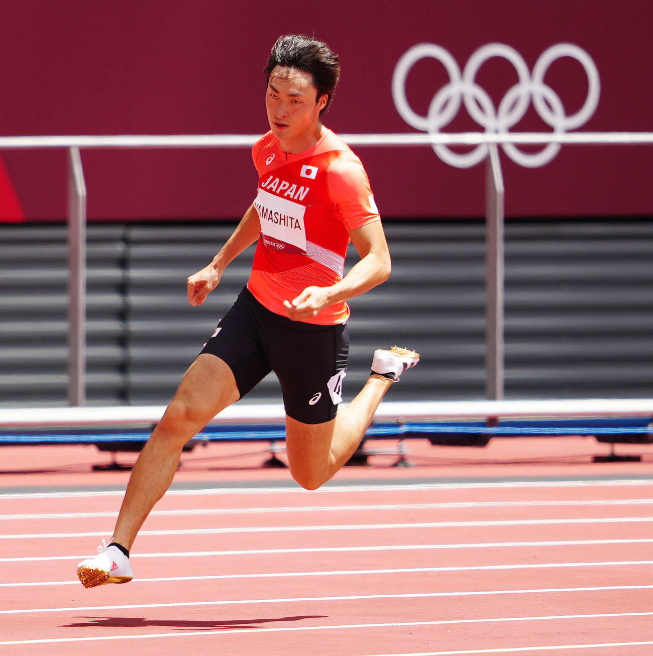 2020年東京五輪　陸上男子200メートル予選　山下潤（2021年8月3日撮影）