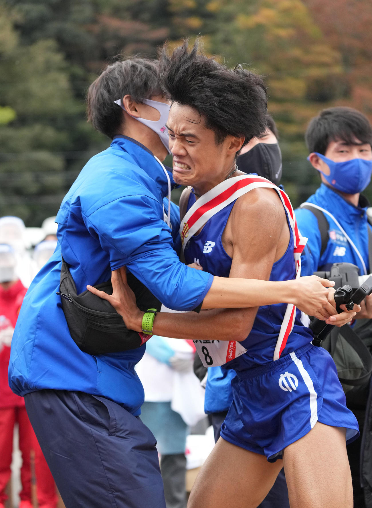 第53回全日本大学駅伝　3位でゴールした順天堂大・四釜（撮影・森本幸一）