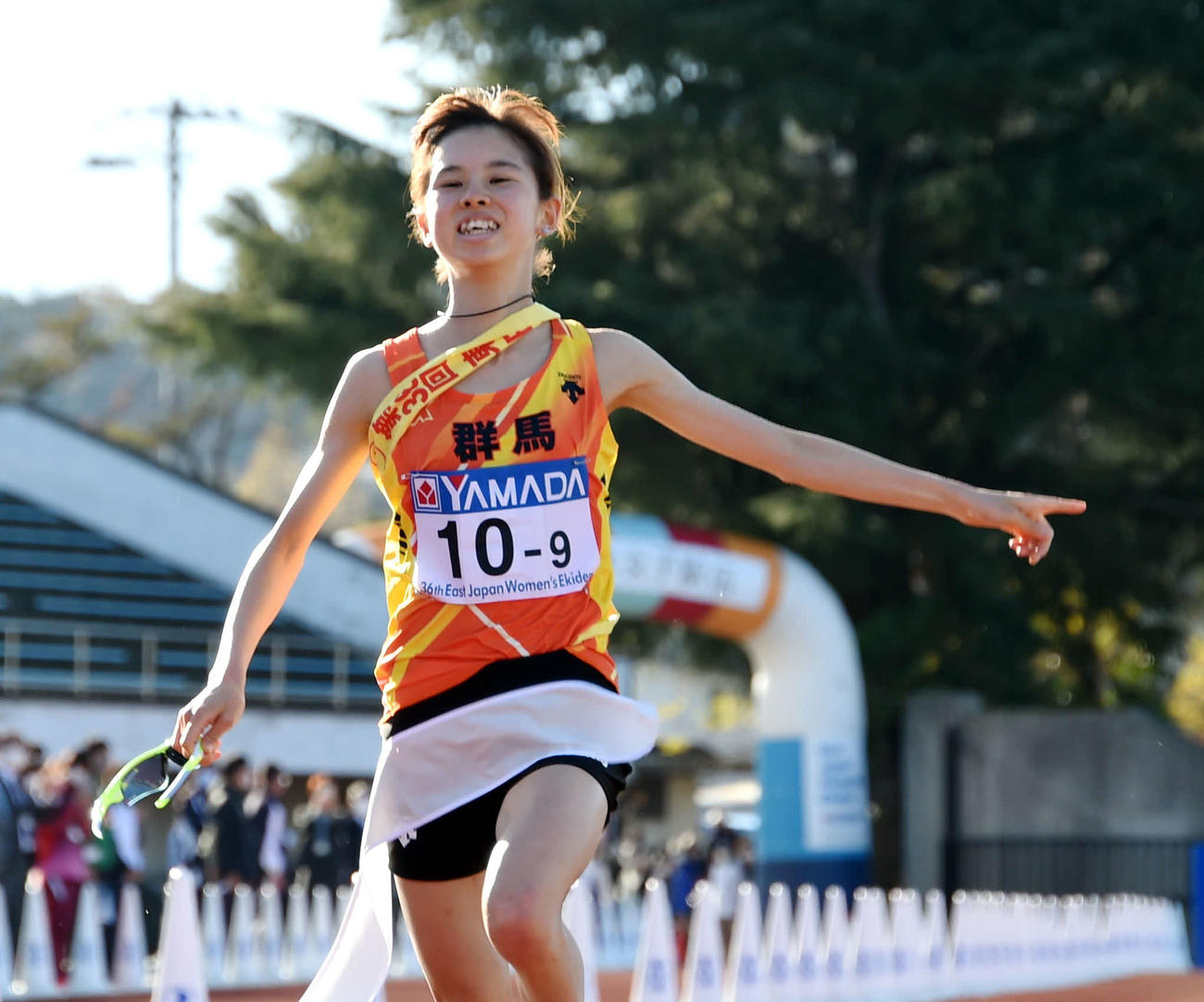 群馬を6大会ぶり4度目の優勝に導いた9区・不破（撮影・山田愛斗）