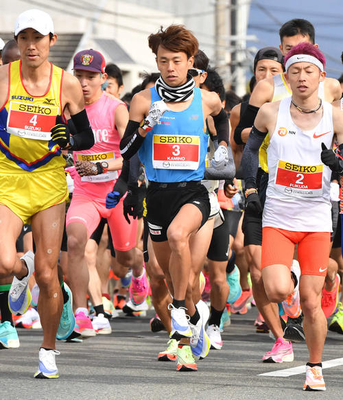 防府読売マラソン 神野大地が日本人トップの２位 川内優輝は３位 詳細 陸上ライブ速報 日刊スポーツ