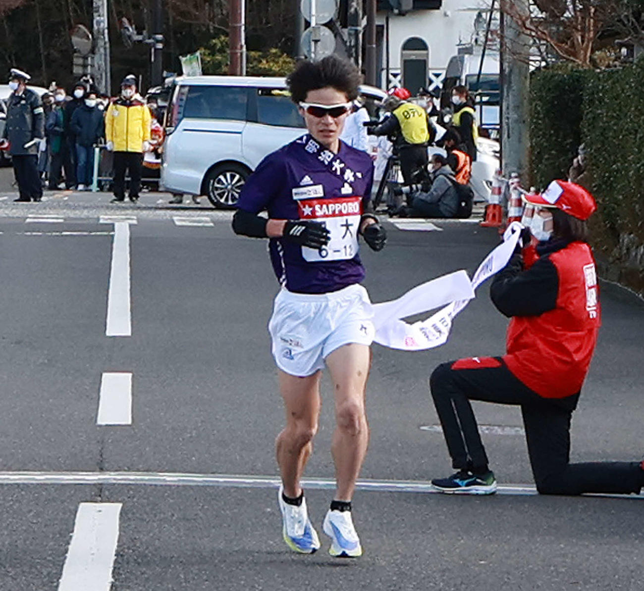 明大・鈴木聖人（2021年1月2日撮影）