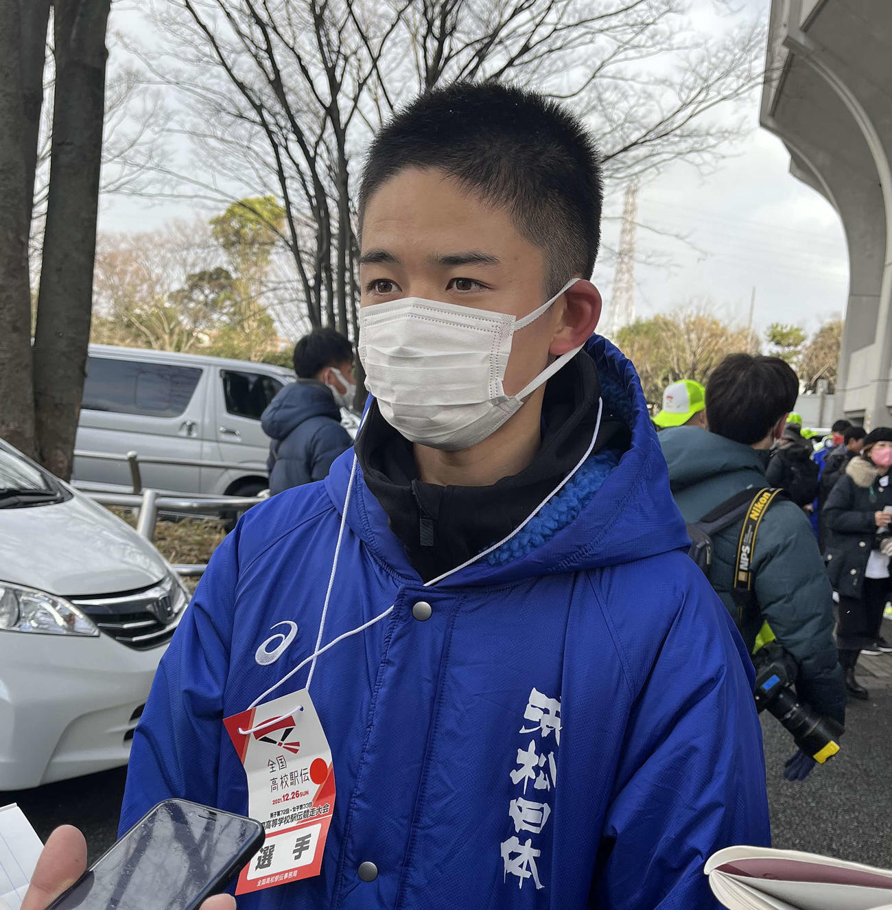 全国高校駅伝　1区を走った浜松日体の児玉