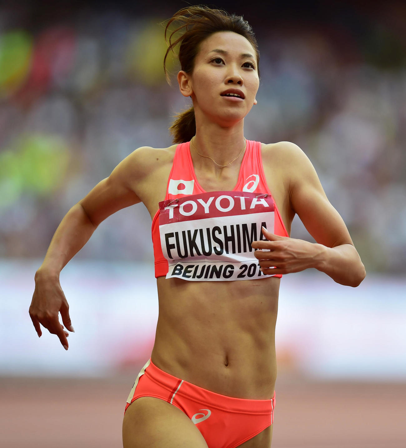 福島千里（15年8月23日撮影）