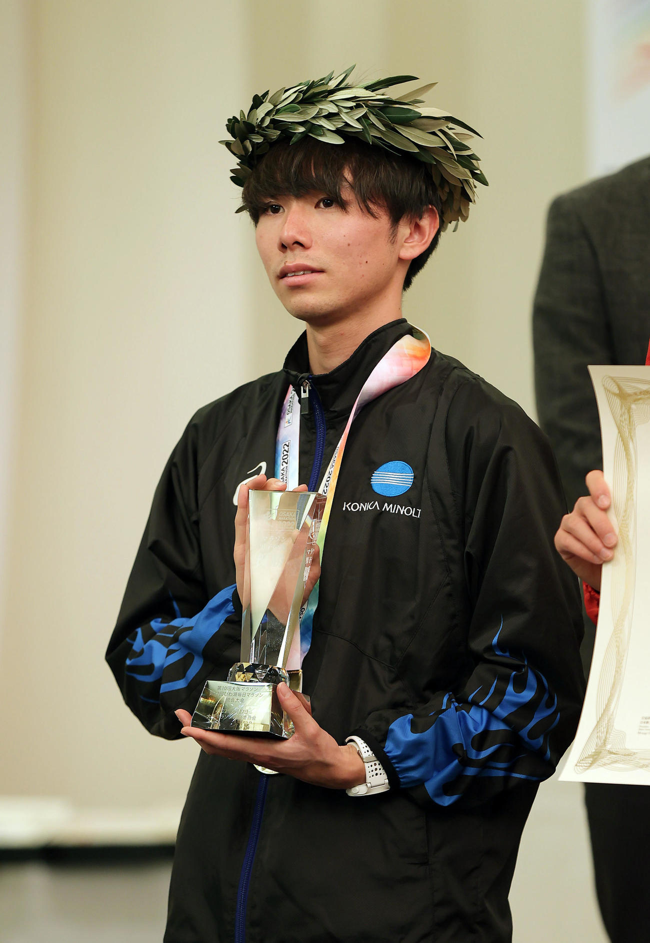 初マラソンで優勝を果たした星（撮影・前田充）
