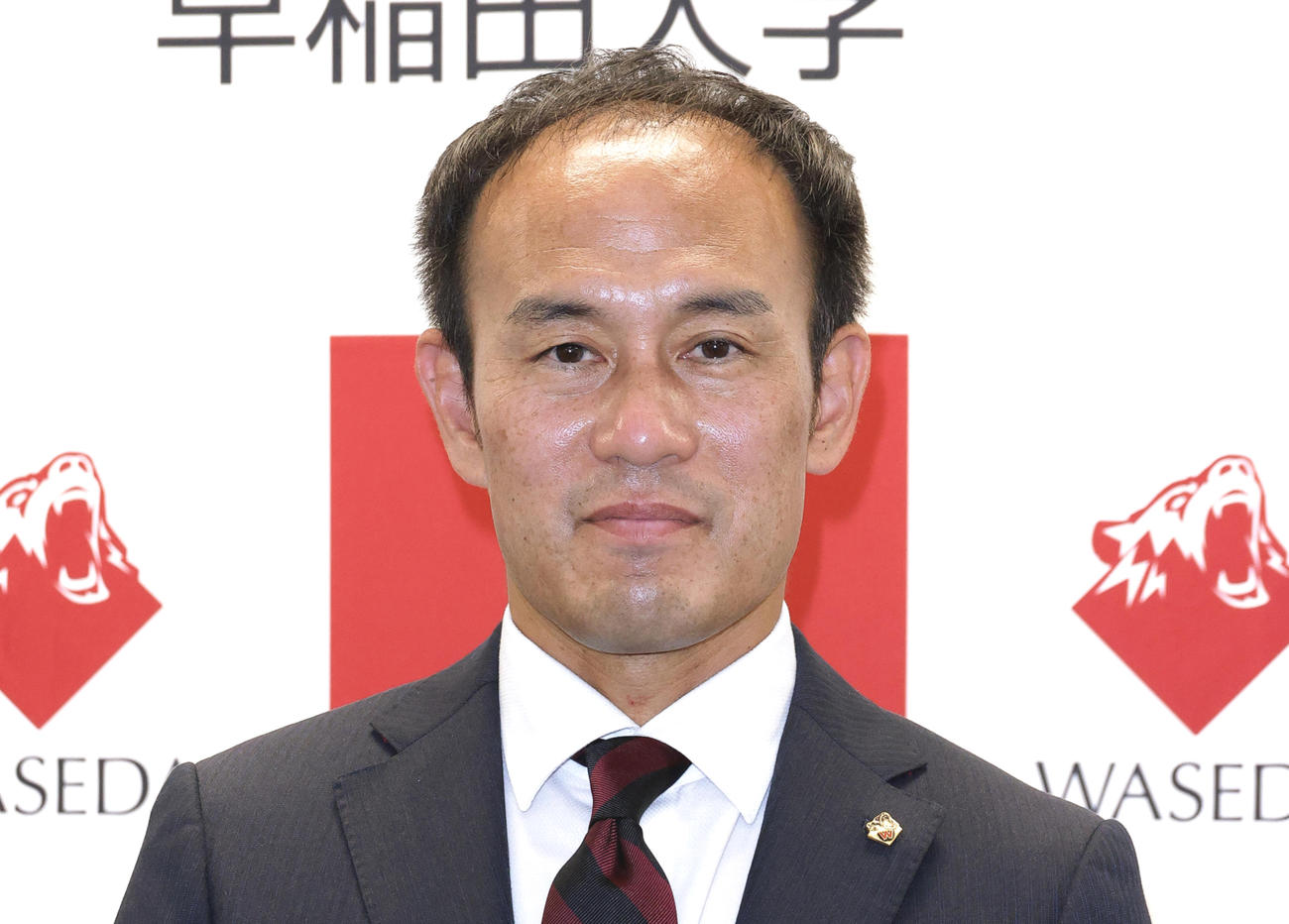 早大競走部駅伝新監督となった花田氏（撮影・中島郁夫）