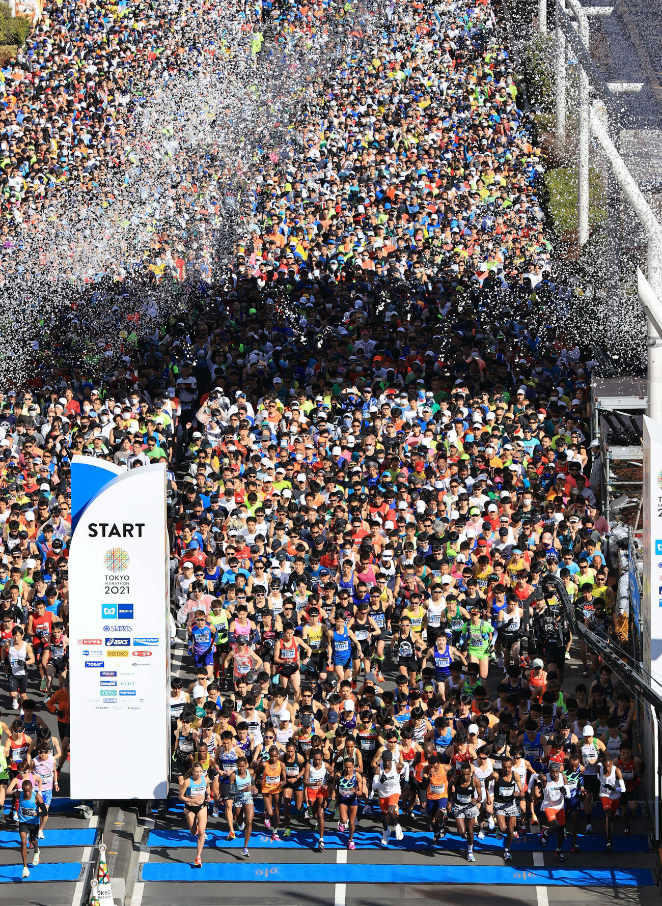 東京マラソン2021（2022年3月6日撮影）
