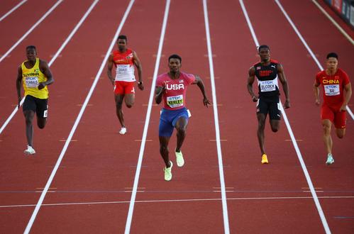 世界陸上 東京五輪銀カーリー 100ｍ予選いきなり９秒79 今季自己ベスト９秒76マーク 陸上写真ニュース 日刊スポーツ