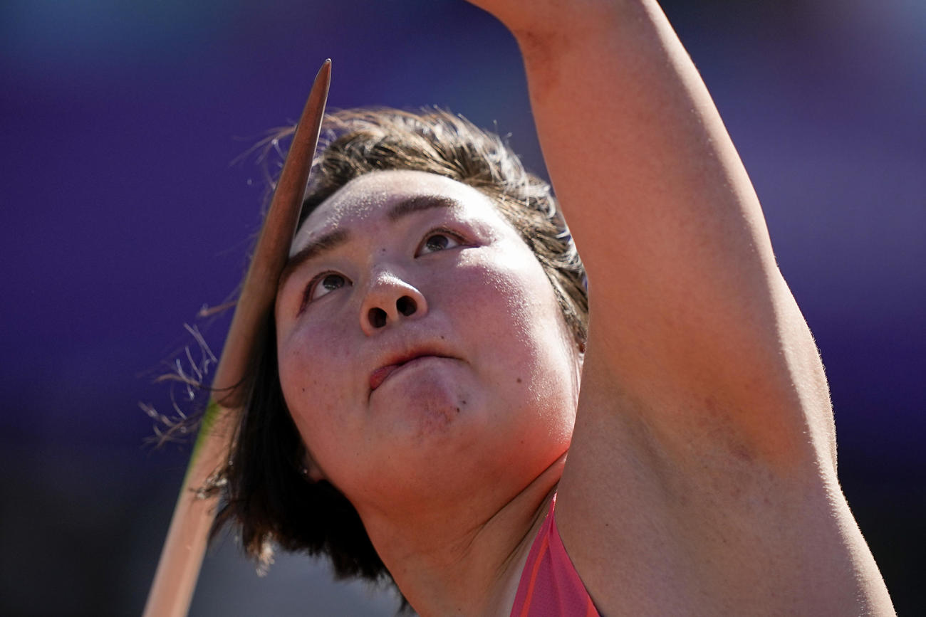 北口榛花が女子やり投げ一投目で決勝進出を決める（AP）