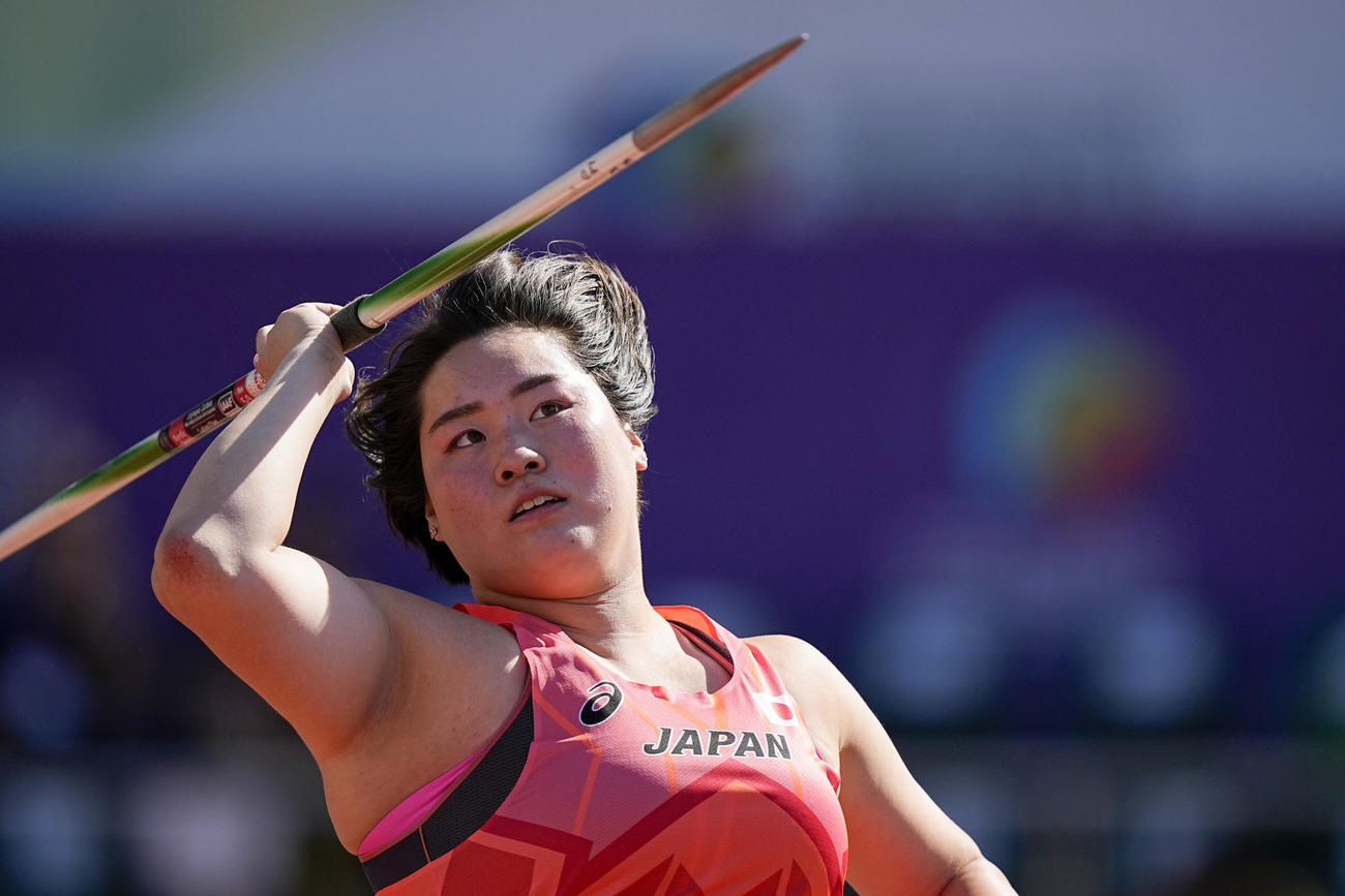 北口榛花が女子やり投げ一投目で決勝進出を決める（AP）