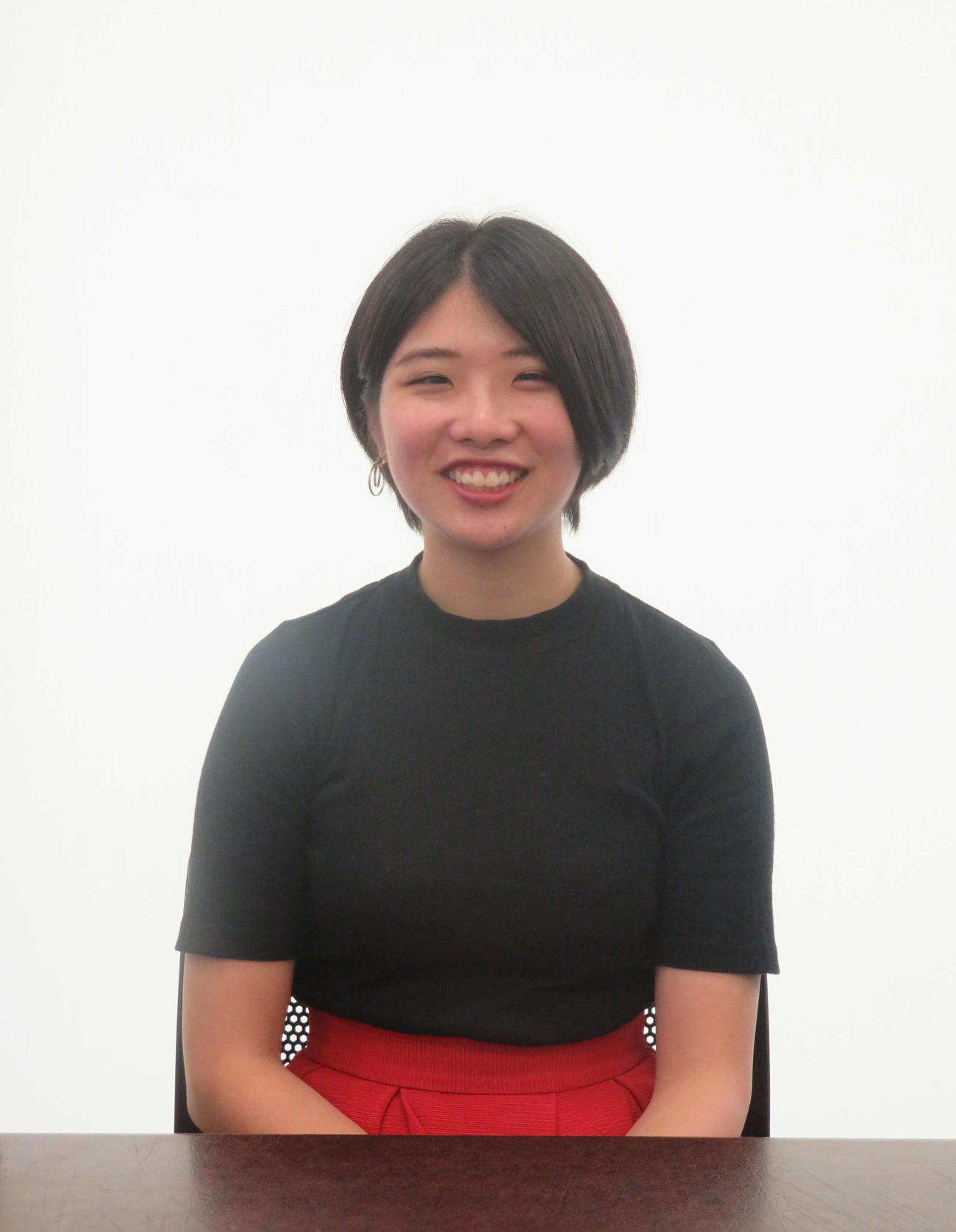 19年8月、北口を陸上部に誘った森菜々穂さん