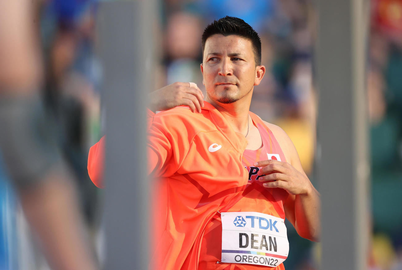 世界陸上選手権第9日　男子やり投げ決勝　決勝に臨むディーン元気（代表撮影）