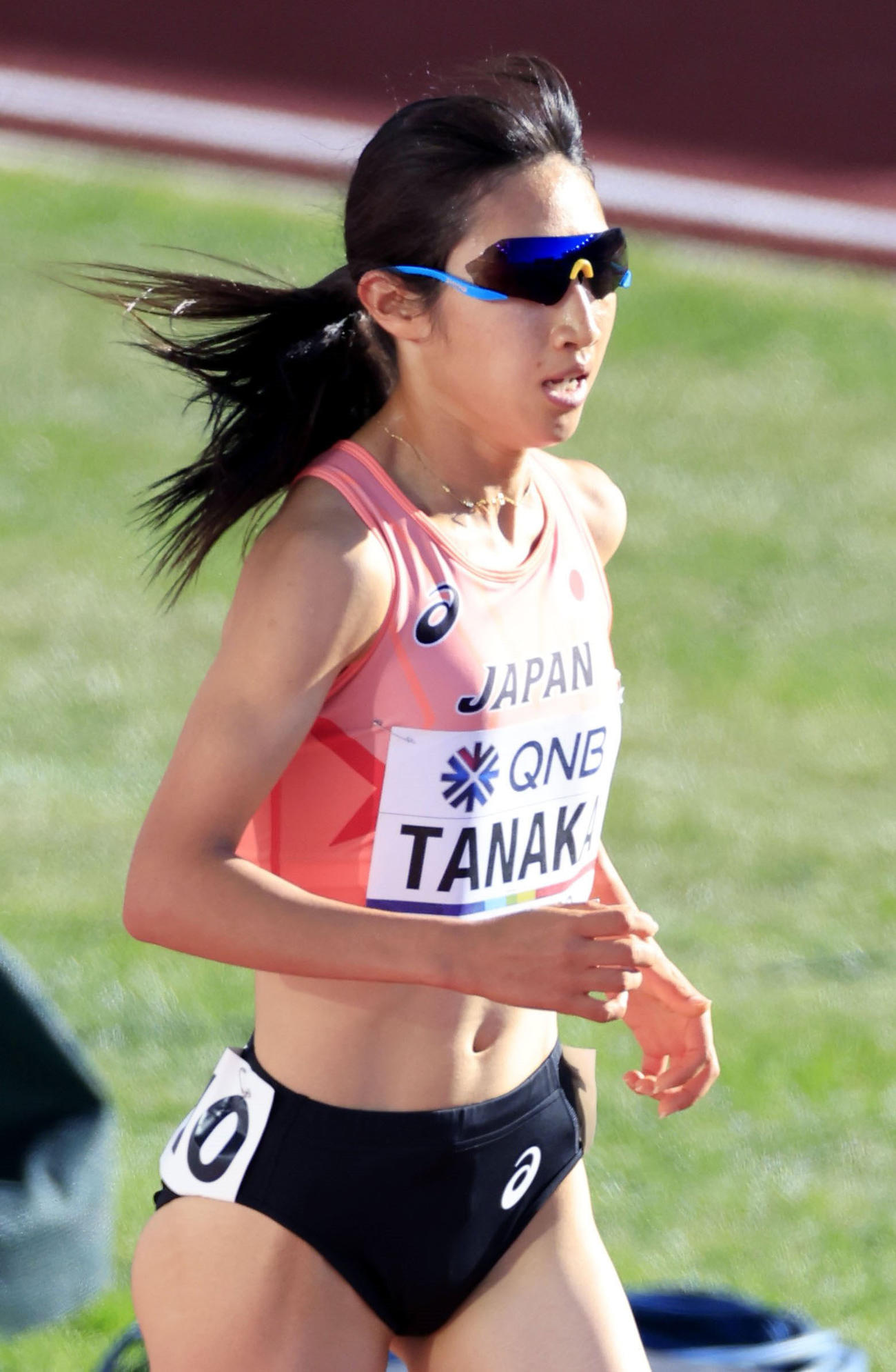 女子5000メートル決勝　力走する田中希実（代表撮影）