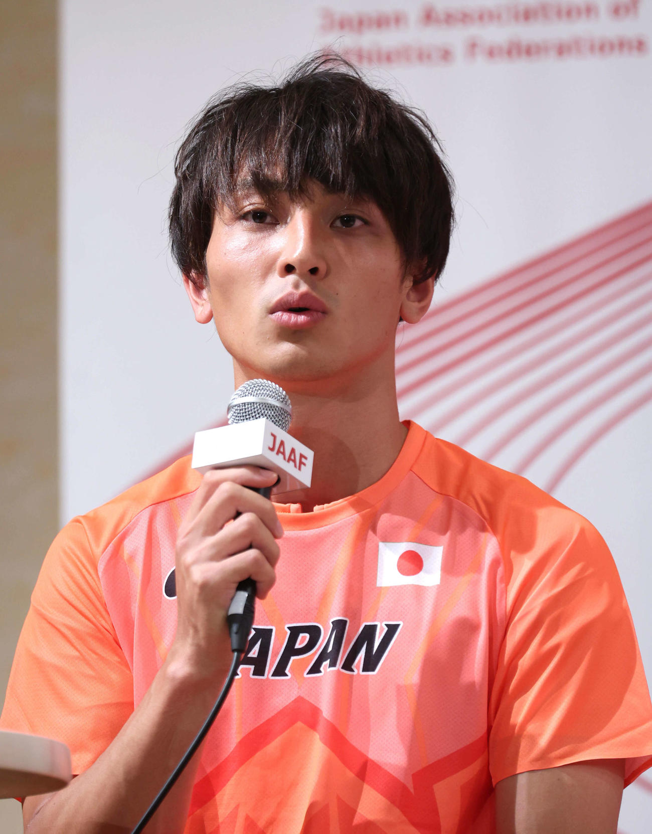 橋岡優輝（2022年6月13日撮影）
