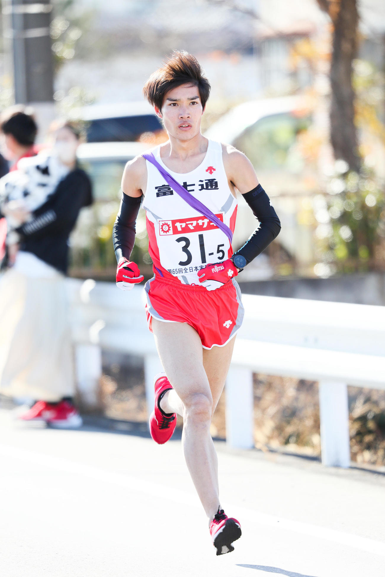 富士通の塩尻和也（2021年1月1日撮影）