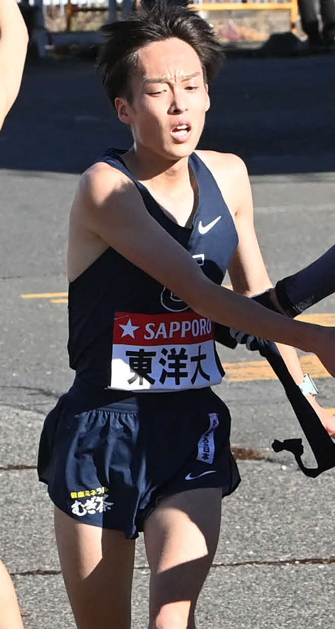 東洋大・松山和希（2021年1月2日撮影）